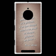Coque Nokia Lumia 830 Saint pêcheur Rouge Citation Oscar Wilde