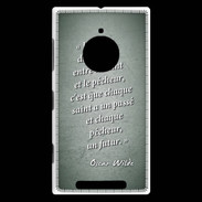 Coque Nokia Lumia 830 Saint pêcheur Vert Citation Oscar Wilde