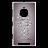 Coque Nokia Lumia 830 Saint pêcheur Violet Citation Oscar Wilde