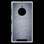 Coque Nokia Lumia 830 Vie art Bleu Citation Oscar Wilde