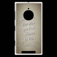 Coque Nokia Lumia 830 Vie art Sepia Citation Oscar Wilde