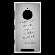 Coque Nokia Lumia 830 Vrai valeur Gris Citation Oscar Wilde