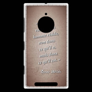 Coque Nokia Lumia 830 Vraie valeur Rouge Citation Oscar Wilde