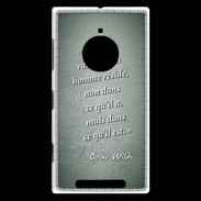Coque Nokia Lumia 830 Vraie valeur Vert Citation Oscar Wilde