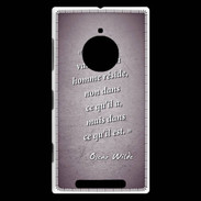 Coque Nokia Lumia 830 Vraie valeur Violet Citation Oscar Wilde