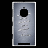 Coque Nokia Lumia 830 La conversation Bleu Citation Oscar Wilde