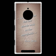Coque Nokia Lumia 830 La conversation Rouge Citation Oscar Wilde