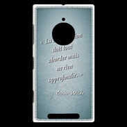 Coque Nokia Lumia 830 La conversation Turquoise Citation Oscar Wilde