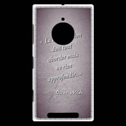 Coque Nokia Lumia 830 La conversation Violet Citation Oscar Wilde