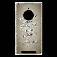 Coque Nokia Lumia 830 La conversation Sepia Citation Oscar Wilde