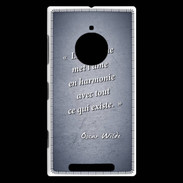 Coque Nokia Lumia 830 La musique Bleu Citation Oscar Wilde