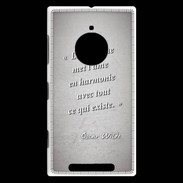 Coque Nokia Lumia 830 La musique Gris Citation Oscar Wilde