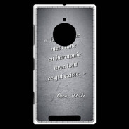 Coque Nokia Lumia 830 La musique Noir Citation Oscar Wilde