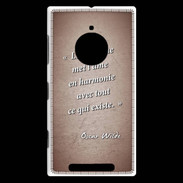 Coque Nokia Lumia 830 La musique Rouge Citation Oscar Wilde