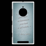 Coque Nokia Lumia 830 La musique Turquoise Citation Oscar Wilde