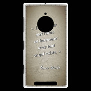 Coque Nokia Lumia 830 La musique Sepia Citation Oscar Wilde