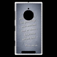 Coque Nokia Lumia 830 Les vieux Bleu Citation Oscar Wilde