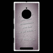 Coque Nokia Lumia 830 La musique Violet Citation Oscar Wilde