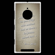 Coque Nokia Lumia 830 Les vieux Sepia Citation Oscar Wilde