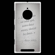Coque Nokia Lumia 830 Pessimiste Gris Citation Oscar Wilde