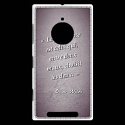 Coque Nokia Lumia 830 Pessimiste Violet Citation Oscar Wilde