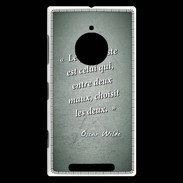 Coque Nokia Lumia 830 Pessimiste Vert Citation Oscar Wilde