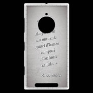 Coque Nokia Lumia 830 Quart d'heure Gris Citation Oscar Wilde
