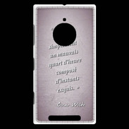 Coque Nokia Lumia 830 Quart d'heure Rose Citation Oscar Wilde