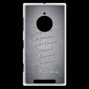 Coque Nokia Lumia 830 Quart d'heure Noir Citation Oscar Wilde
