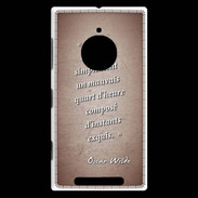 Coque Nokia Lumia 830 Quart d'heure Rouge Citation Oscar Wilde