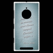 Coque Nokia Lumia 830 Quart d'heure Turquoise Citation Oscar Wilde