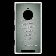 Coque Nokia Lumia 830 Quart d'heure vert Citation Oscar Wilde