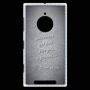 Coque Nokia Lumia 830 Sacrement amour Noir Citation Oscar Wilde