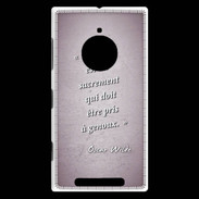 Coque Nokia Lumia 830 Sacrement amour Rose Citation Oscar Wilde