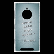 Coque Nokia Lumia 830 Sacrement amour Turquoise Citation Oscar Wilde