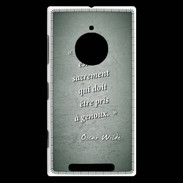 Coque Nokia Lumia 830 Sacrement amour Vert Citation Oscar Wilde