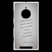 Coque Nokia Lumia 830 Sagesse rêves Gris Citation Oscar Wilde