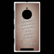 Coque Nokia Lumia 830 Sagesse rêves Rouge Citation Oscar Wilde