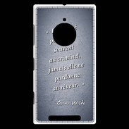 Coque Nokia Lumia 830 Société rêveur Bleu Citation Oscar Wilde