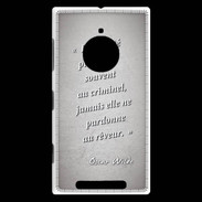 Coque Nokia Lumia 830 Société rêveur Gris Citation Oscar Wilde
