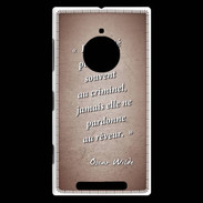 Coque Nokia Lumia 830 Société rêveur Rouge Citation Oscar Wilde