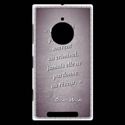 Coque Nokia Lumia 830 Société rêveur Violet Citation Oscar Wilde