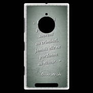 Coque Nokia Lumia 830 Société rêveur Vert Citation Oscar Wilde