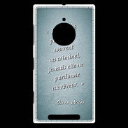 Coque Nokia Lumia 830 Société rêveur Turquoise Citation Oscar Wilde