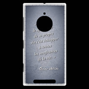 Coque Nokia Lumia 830 Spectateur Bleu Citation Oscar Wilde