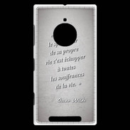 Coque Nokia Lumia 830 Spectateur Gris Citation Oscar Wilde