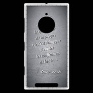 Coque Nokia Lumia 830 Spectateur Noir Citation Oscar Wilde