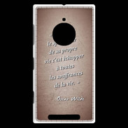 Coque Nokia Lumia 830 Spectateur Rouge Citation Oscar Wilde