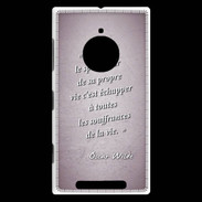 Coque Nokia Lumia 830 Spectateur Rose Citation Oscar Wilde