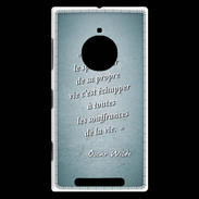 Coque Nokia Lumia 830 Spectateur Turquoise Citation Oscar Wilde